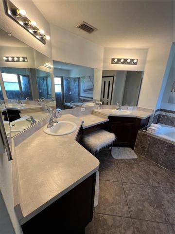 His and Her Sinks and Mirror