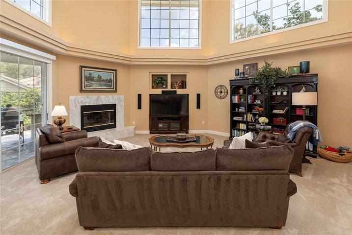 Gathering room is light and bright