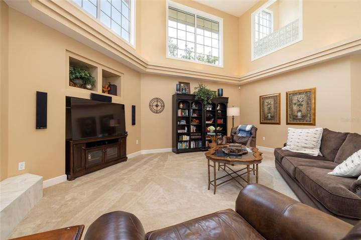 Dramatic 2 story family room