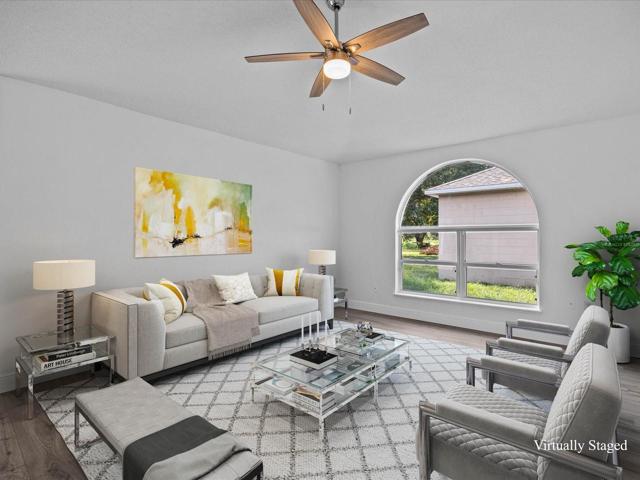 Virtually Staged Family Room