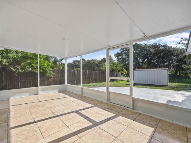 Screened in back porch