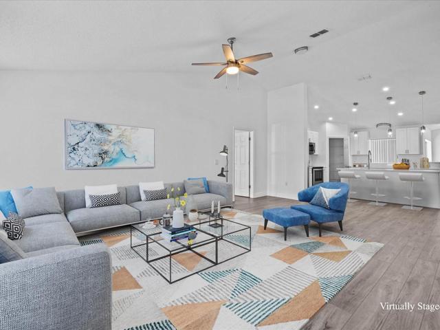 Virtually Staged Living Room