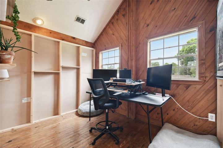 Office in the loft area