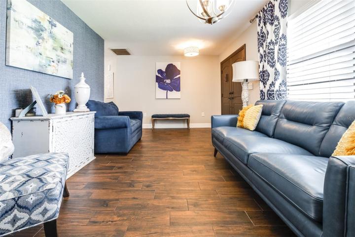front room flex space, currently being used as a living room