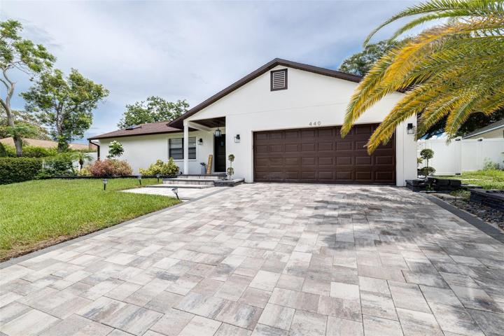Beautiful paved driveway