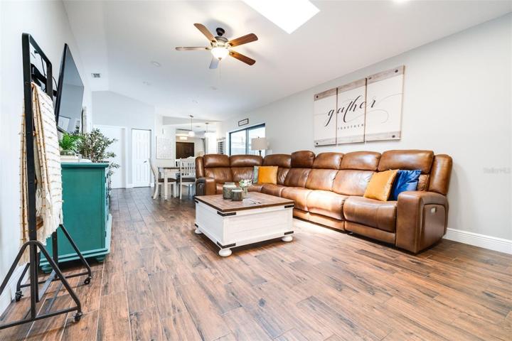 spacious family room