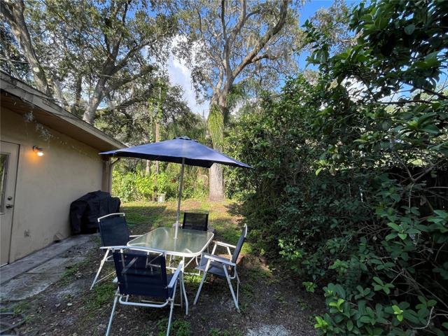 PRIVATE BACK OF THE HOME FOR OUTDOOR COOKOUTS
