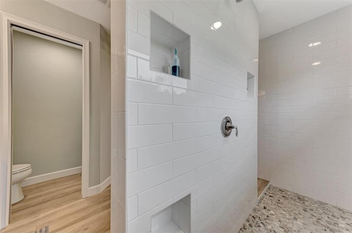 Inside view of the master shower!