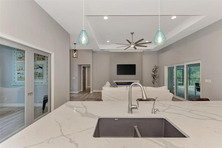 View of the Den/office or 4th bedroom right off the kitchen.
