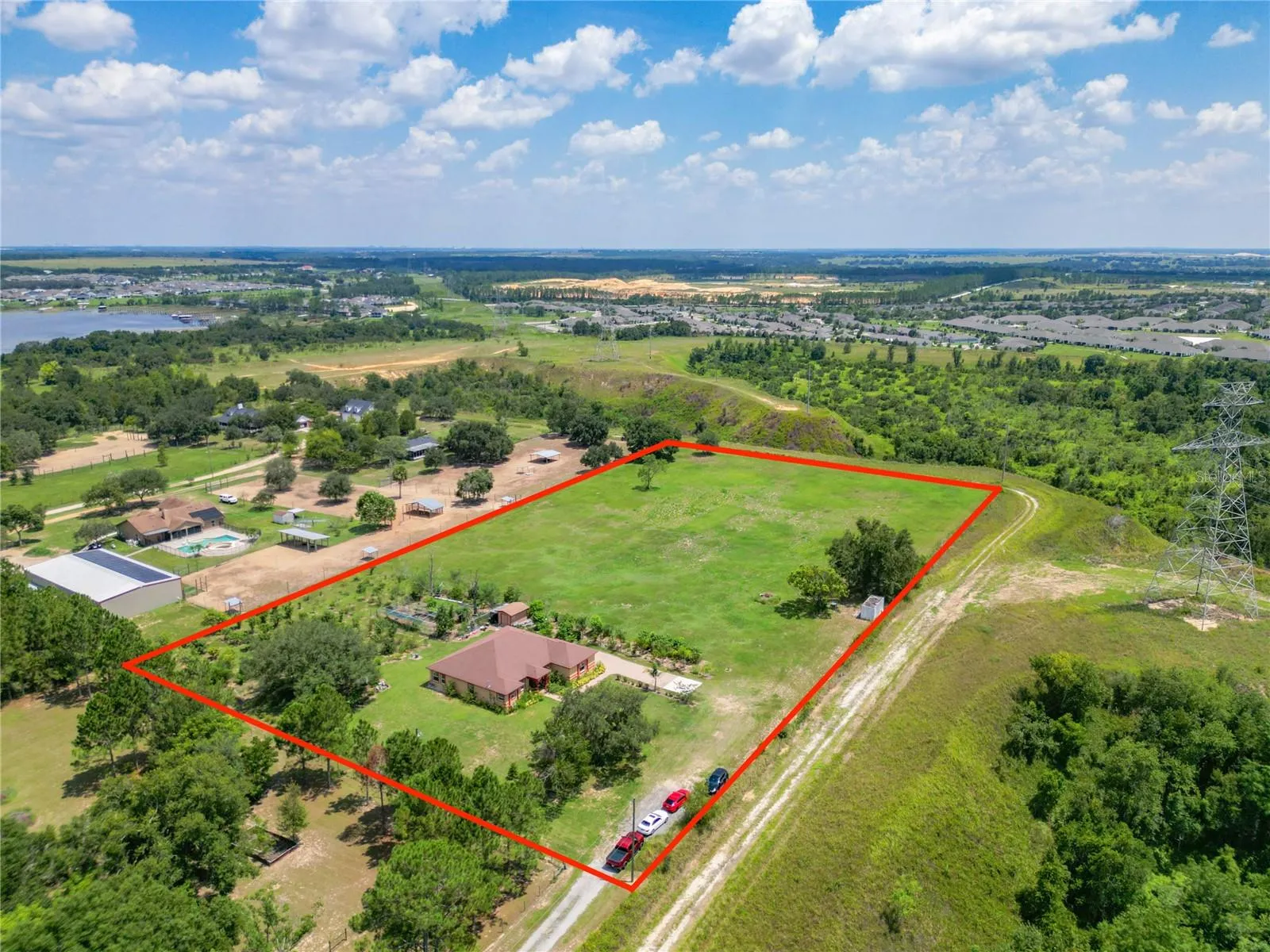 Aerial photo from north