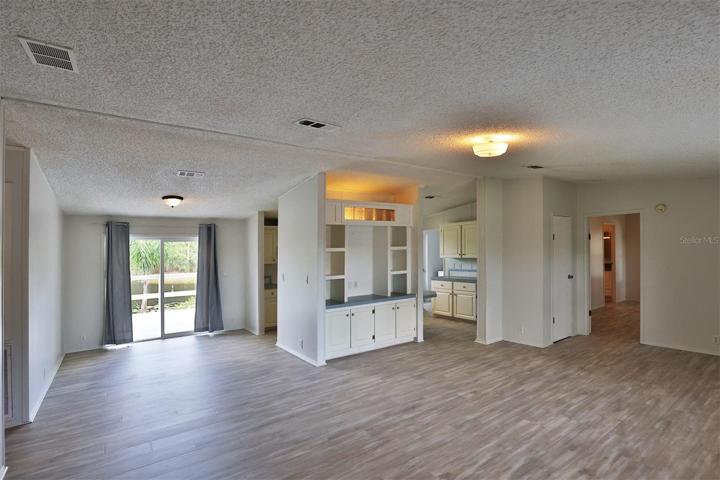 Living room with DR on left