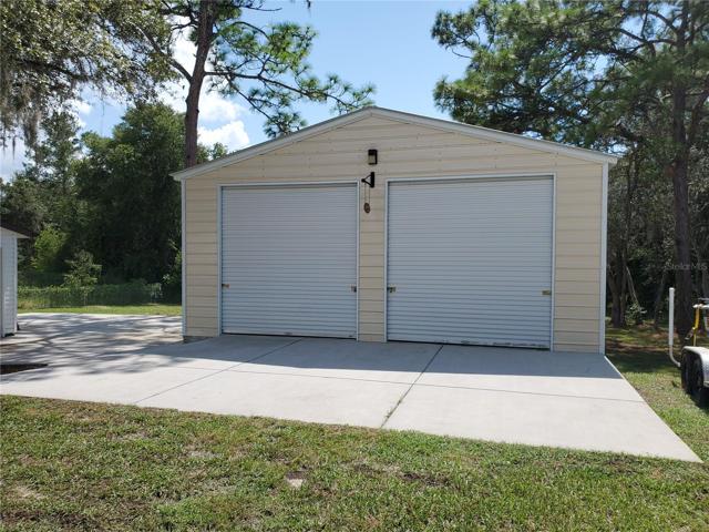 GARAGE with 10' roll-up doors