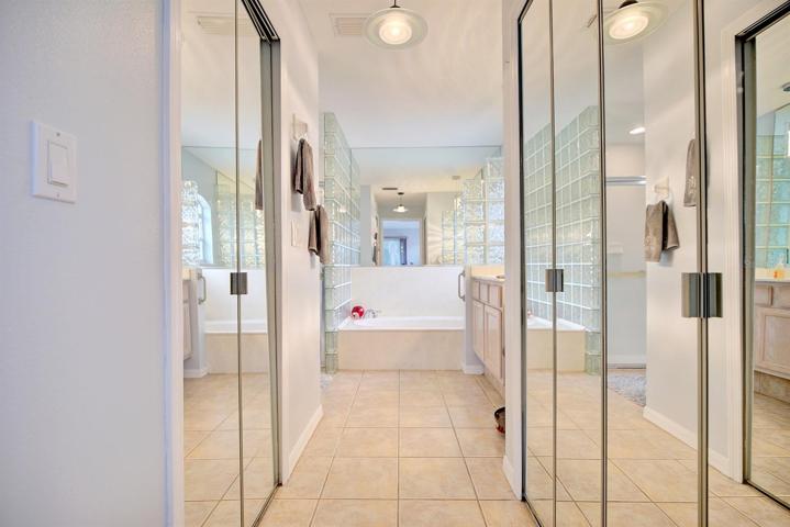 Double closets off master bedroom