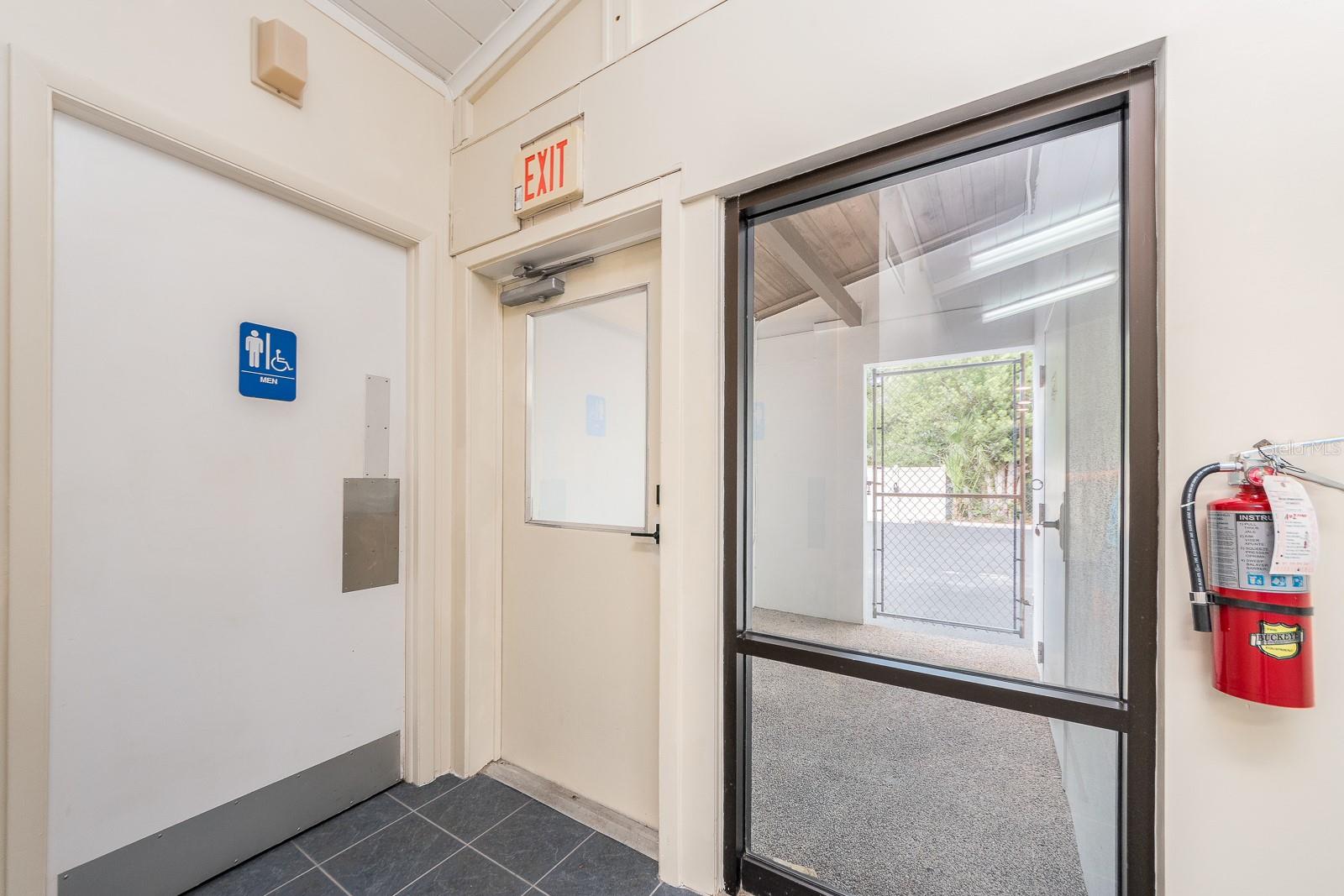 Rear entrance