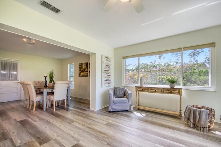 Newer family room windows have Graber cellular shades for privacy & light control~