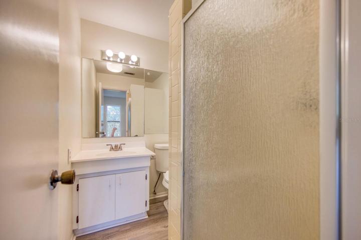 Updated guest bathroom with step in shower~