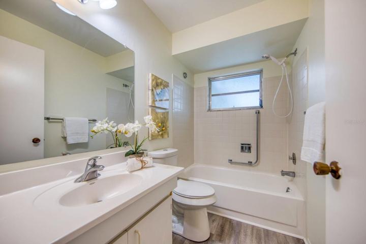 Updated bathroom just across the hall~