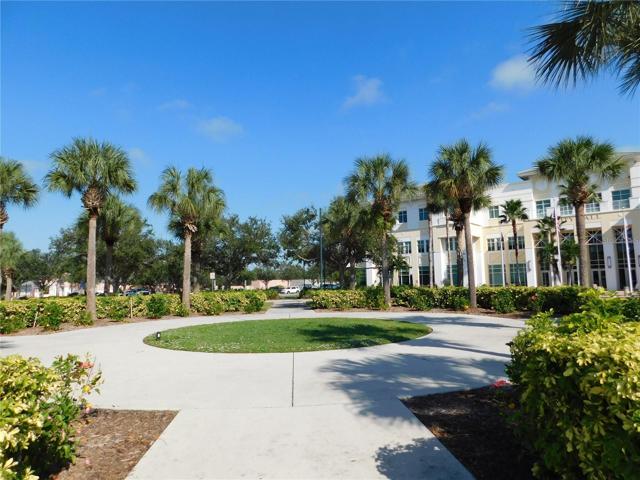 Walk way by city Hall.