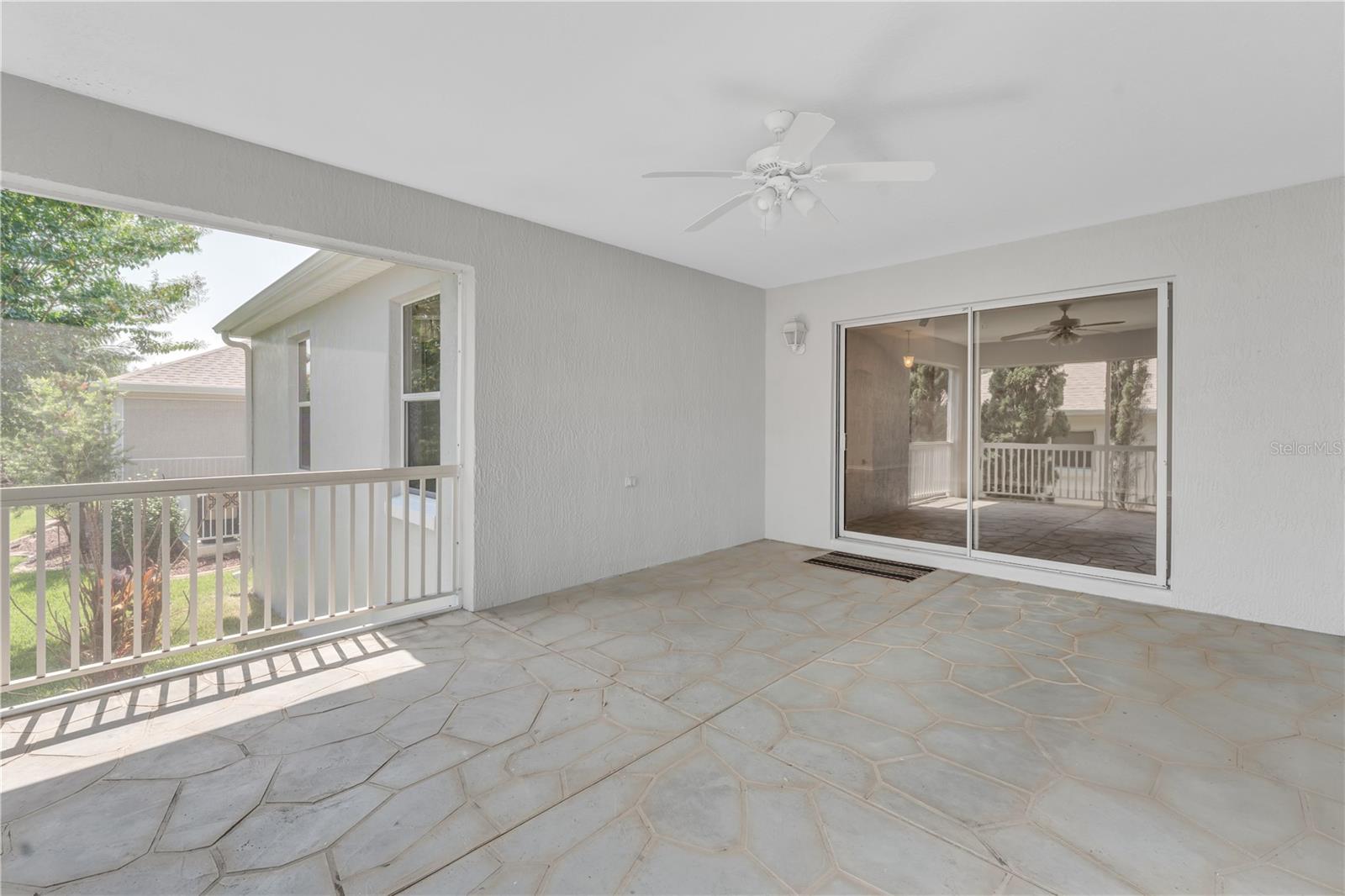 Huge Extended covered screened and private lanai!