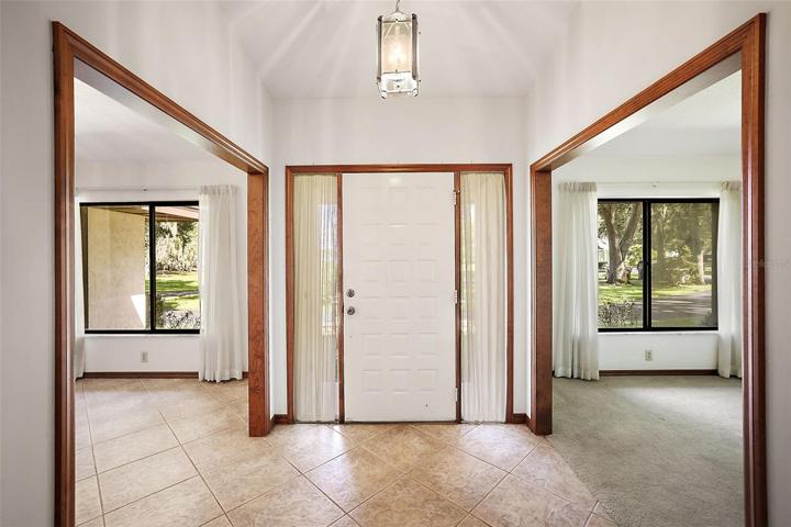 Foyer towards front door