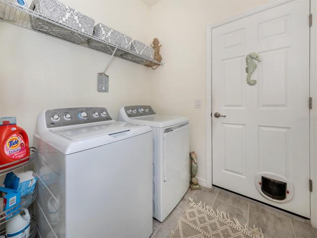 Spacious Laundry with garage entry