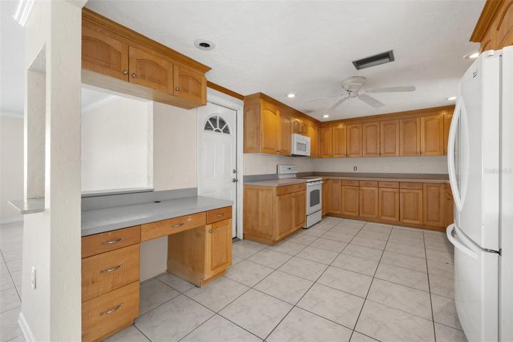 A spacious kitchen