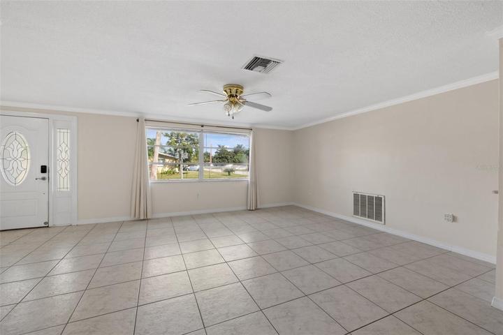 Tile flooring throughout