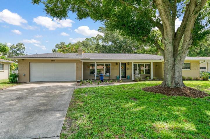 Two car garage and double driveway at this Clearwater home.