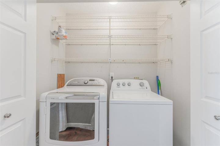 Washer Dryer Closet Across from Bathroom