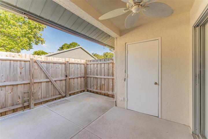 Rear Patio & Storage Closet w/ New Water Heater