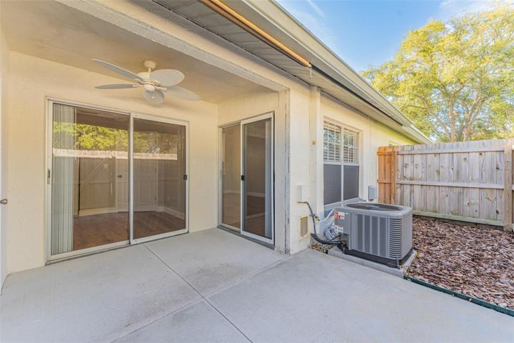 Rear Fenced Patio
