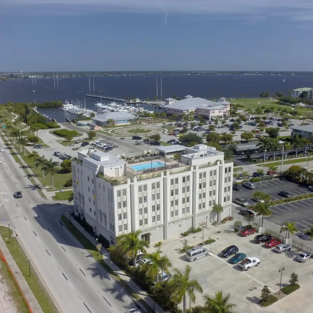 Harbor view and Wyvern Hotel.