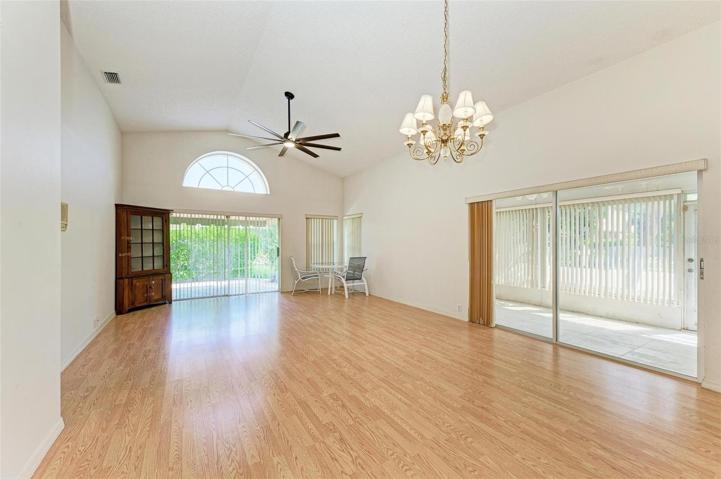 Living Room with Laminate Floors