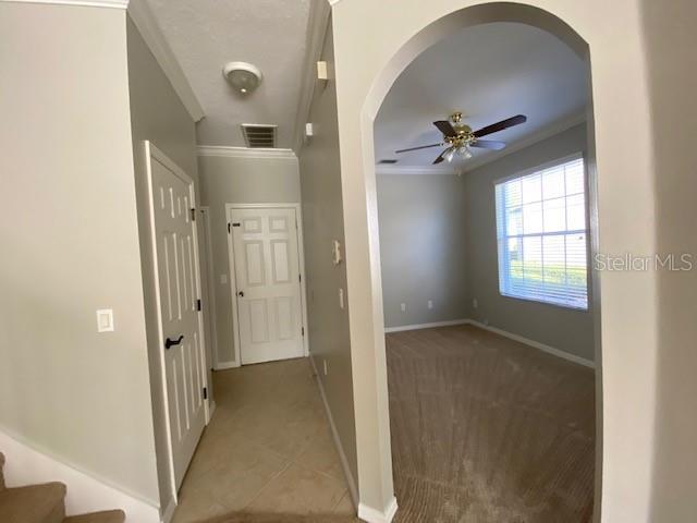 Entrance to Office/Den and hallway to garage door