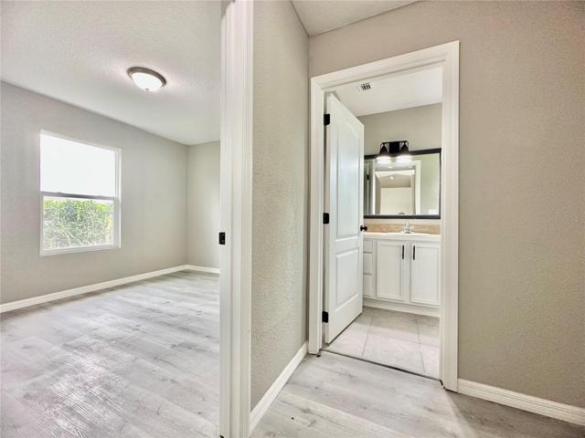 Hallway & guest bathroom