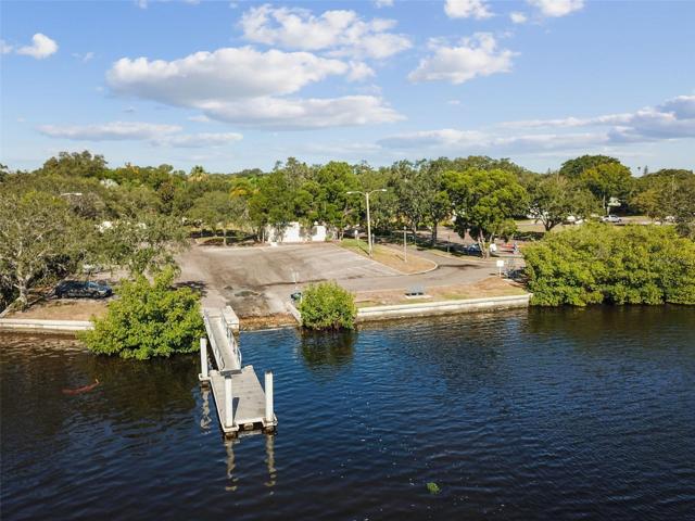 Boat ramp down the street
