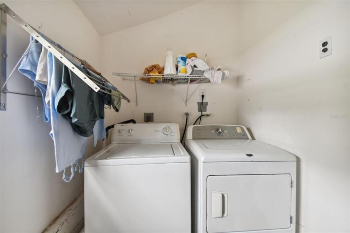 Laundry in the storage room