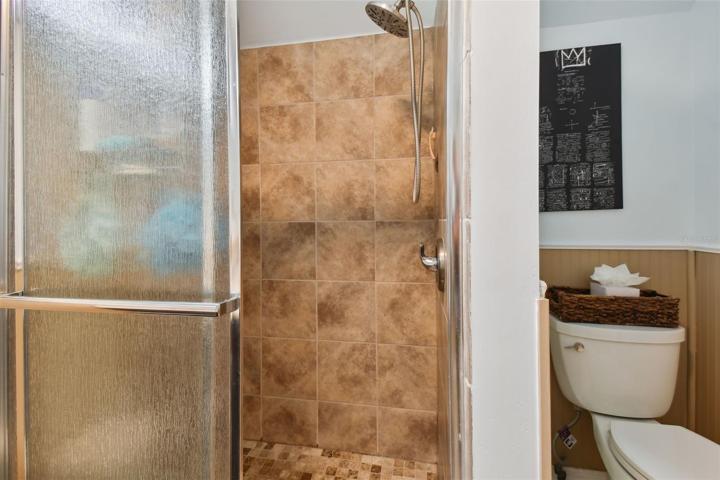 Master shower