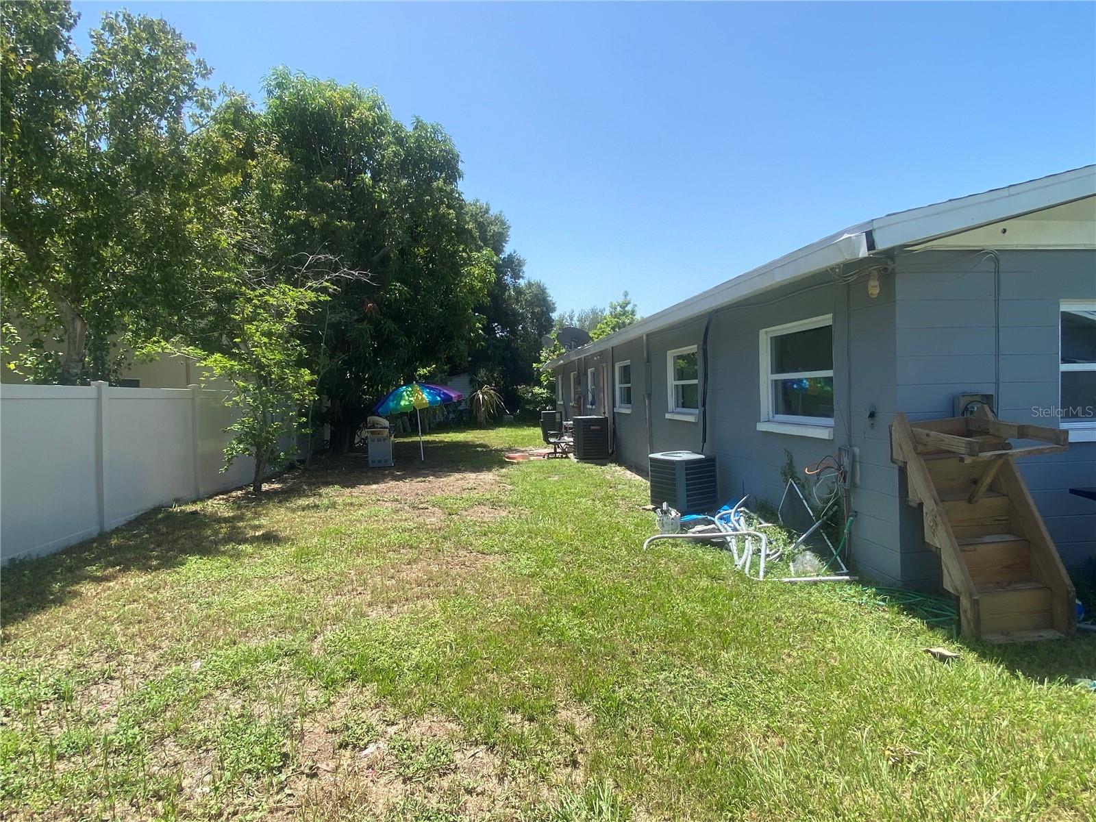 East Side- shared back yard