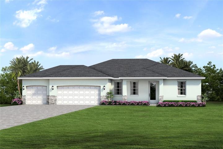 ST AUGUSTINE 3 CAR ELEVATION *DISCLAIMER: Renderings, Photos, Virtual Tours are of like model and are used for display purpose only, actual property may vary.