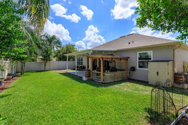 Plenty of room in this spacious backyard