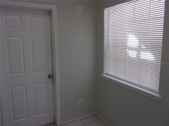 Living room with vaulted ceiling