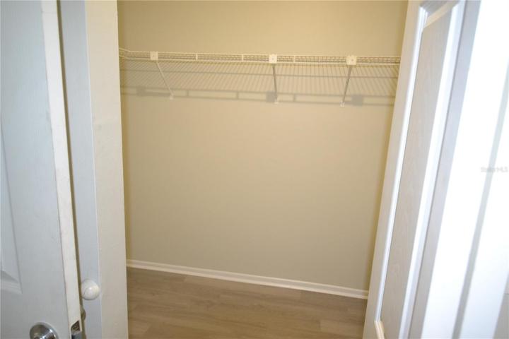Large walk in closet in Main Bedroom  New flooring