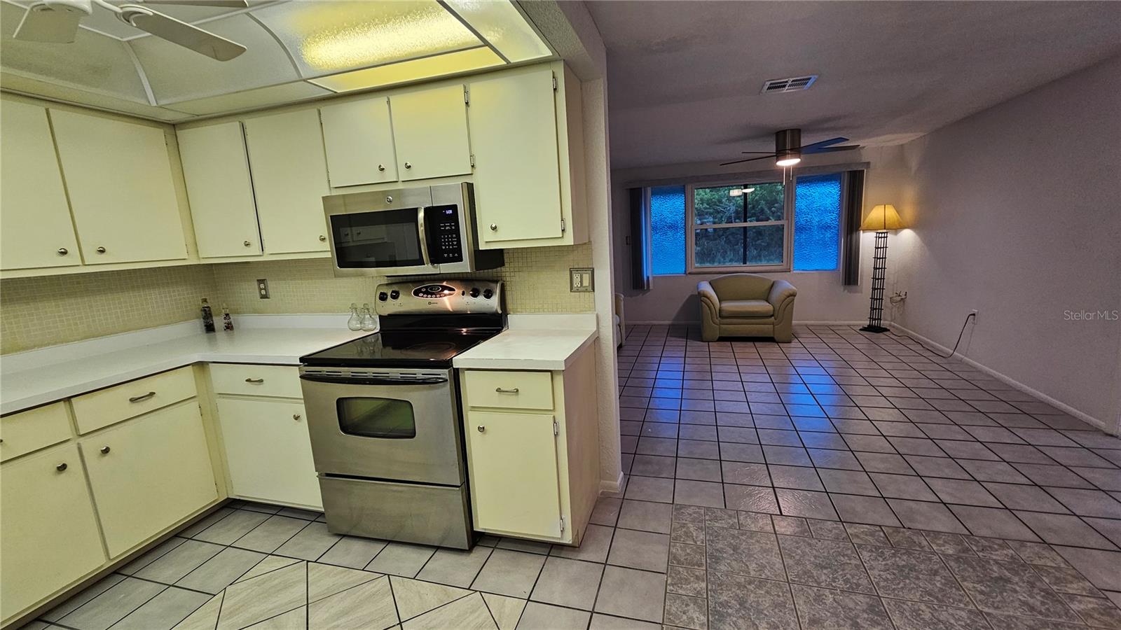 kitchen, dining and living room