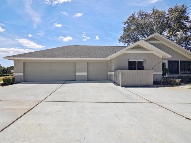 2 car garage with golf cart parking