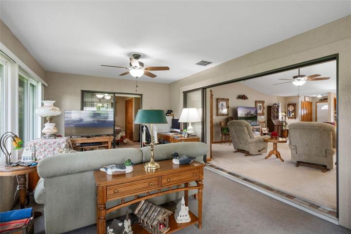 Hidden Pocket Doors allow more space for entertaining