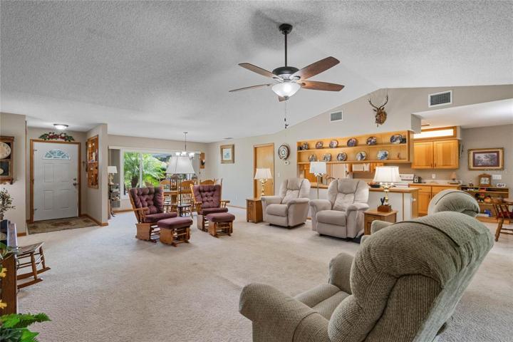 Open concept floor plan