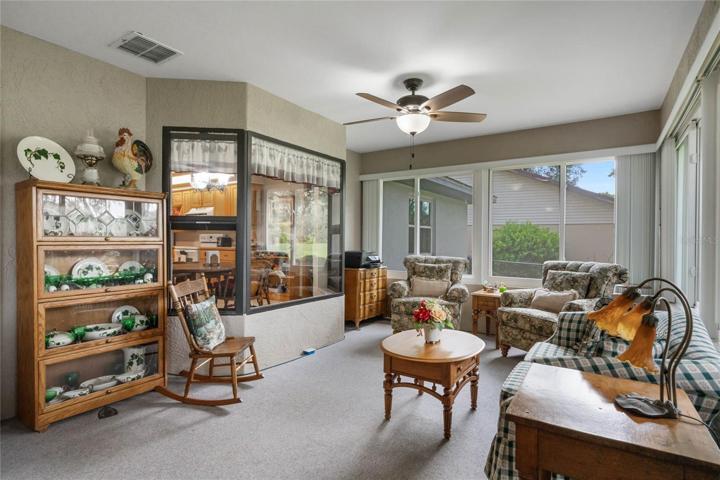 Florida Room features Ceiling Fans
