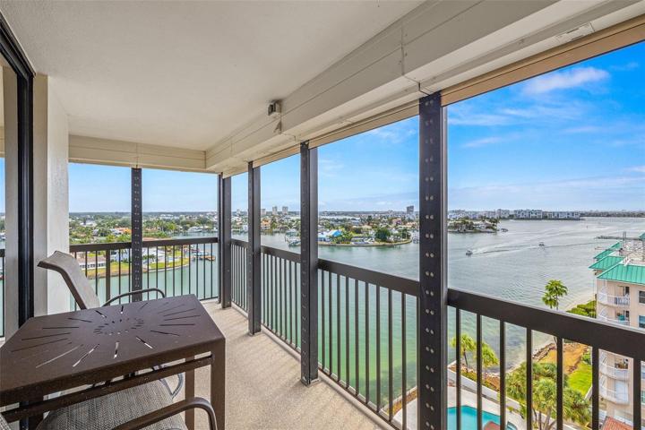 The beautiful view of the Intracoastal Waterway from the balcony