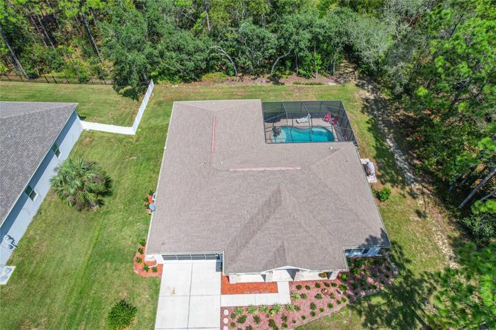 Aerial view of property